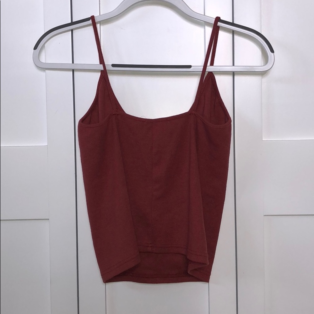 The Hanger Rust Lace Up Top - Picture 4 of 5